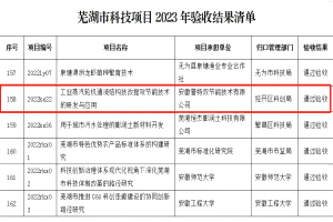 科技項目“工業(yè)蒸汽輪機通流結(jié)構(gòu)技改提效節(jié)能技術(shù)的研發(fā)與應(yīng)用”通過蕪湖市科技局驗收
